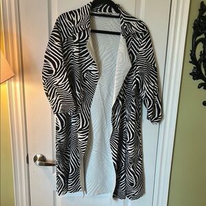 Chiara Boni Black and White Zebra Blazer